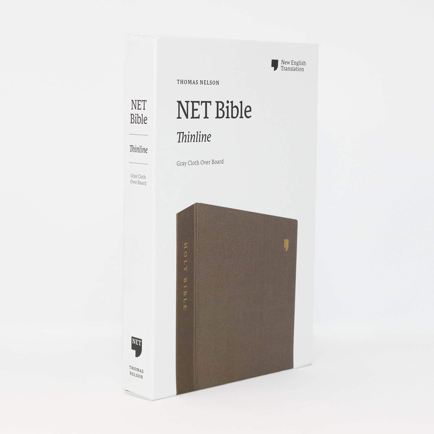 NET Bible, Thinline, Cloth over Board, Gray, Comfort Print: Holy Bible used book depot
