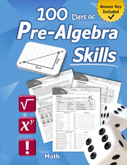 Pre-Algebra Skills: (Grades 6-8) Middle School Math Workbook (Prealgebra: Exponents, Roots, Ratios, Proportions, Negative Numbers, Coordinate Planes, ... & Statistics) – Ages 11-15 (With Answ