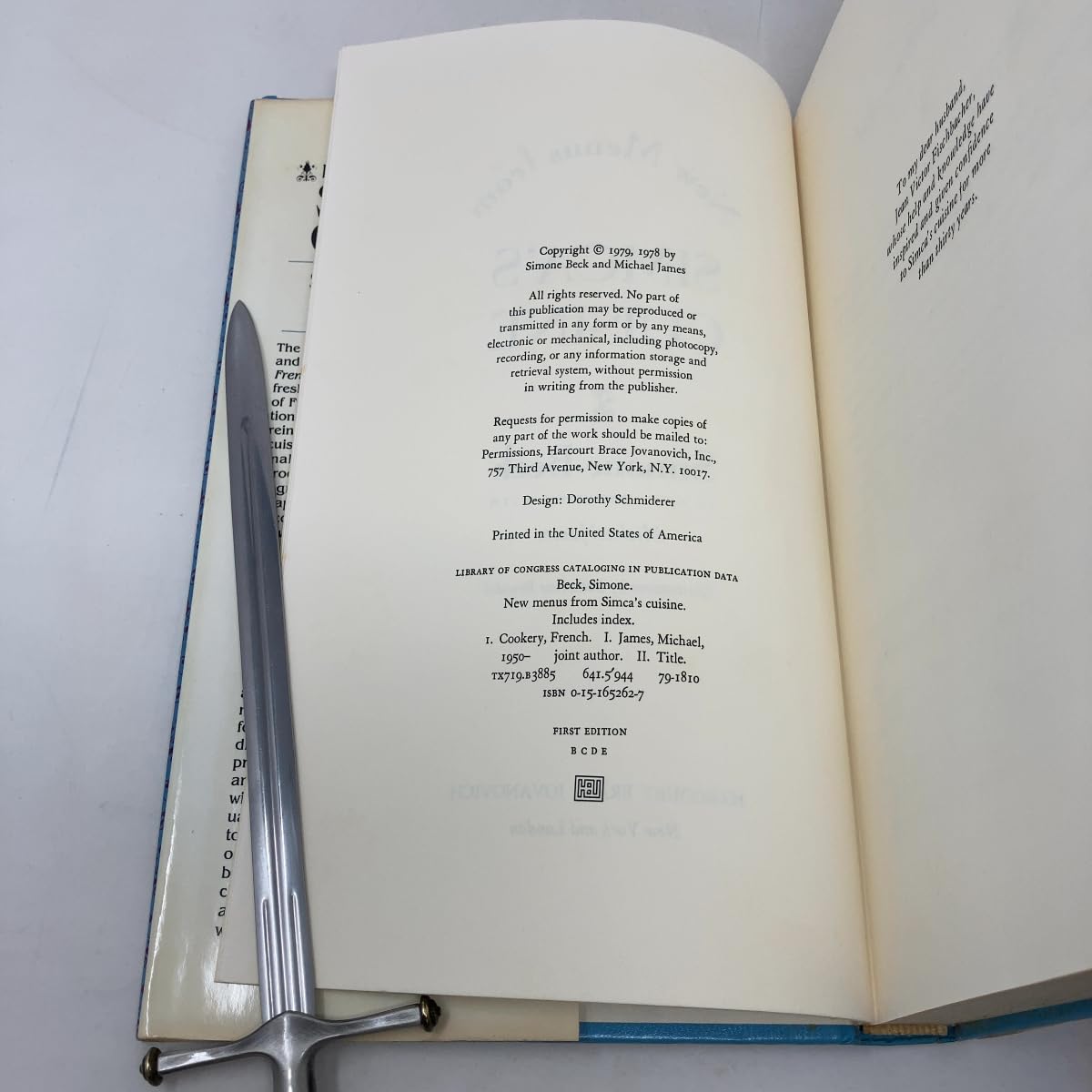 New Menus from Simca's Cuisine used book depot
