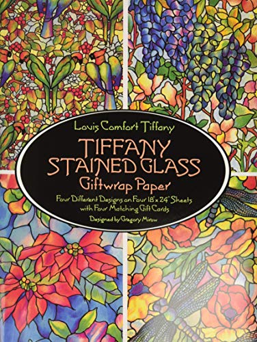 Tiffany Stained Glass Giftwrap Paper Dover Giftwrap Tiffany, Louis Comfort and Mirow, Gregory