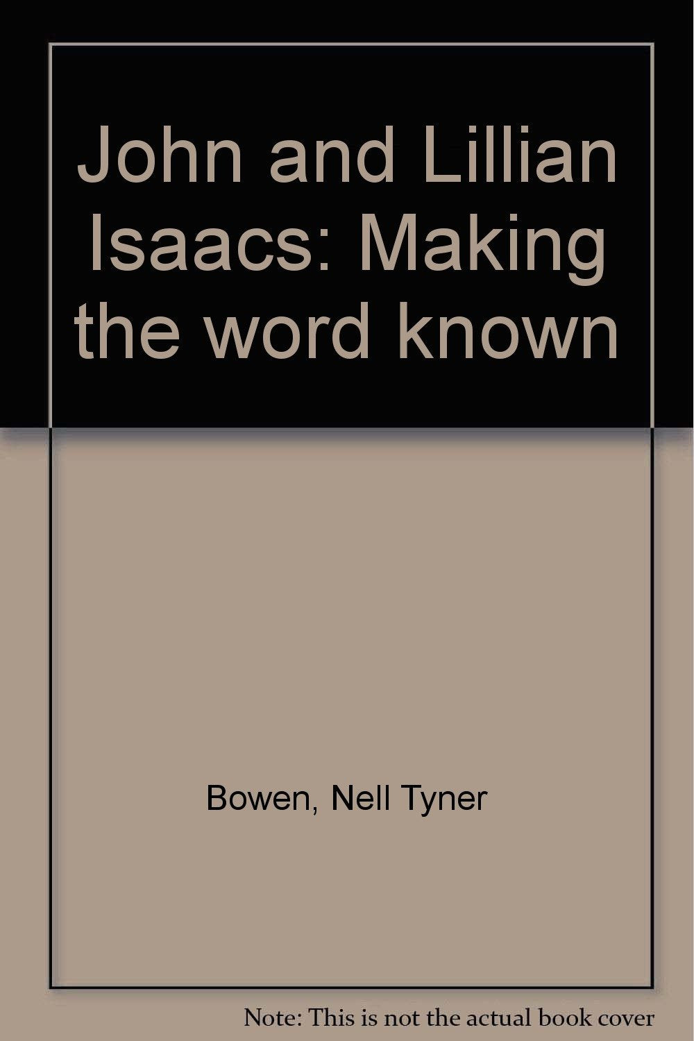 John and Lillian Isaacs: Making the word known used book depot