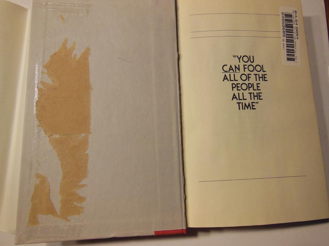 You Can Fool All the People All the Time used book depot
