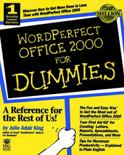 WordPerfect Office 2000 For Dummies used book depot