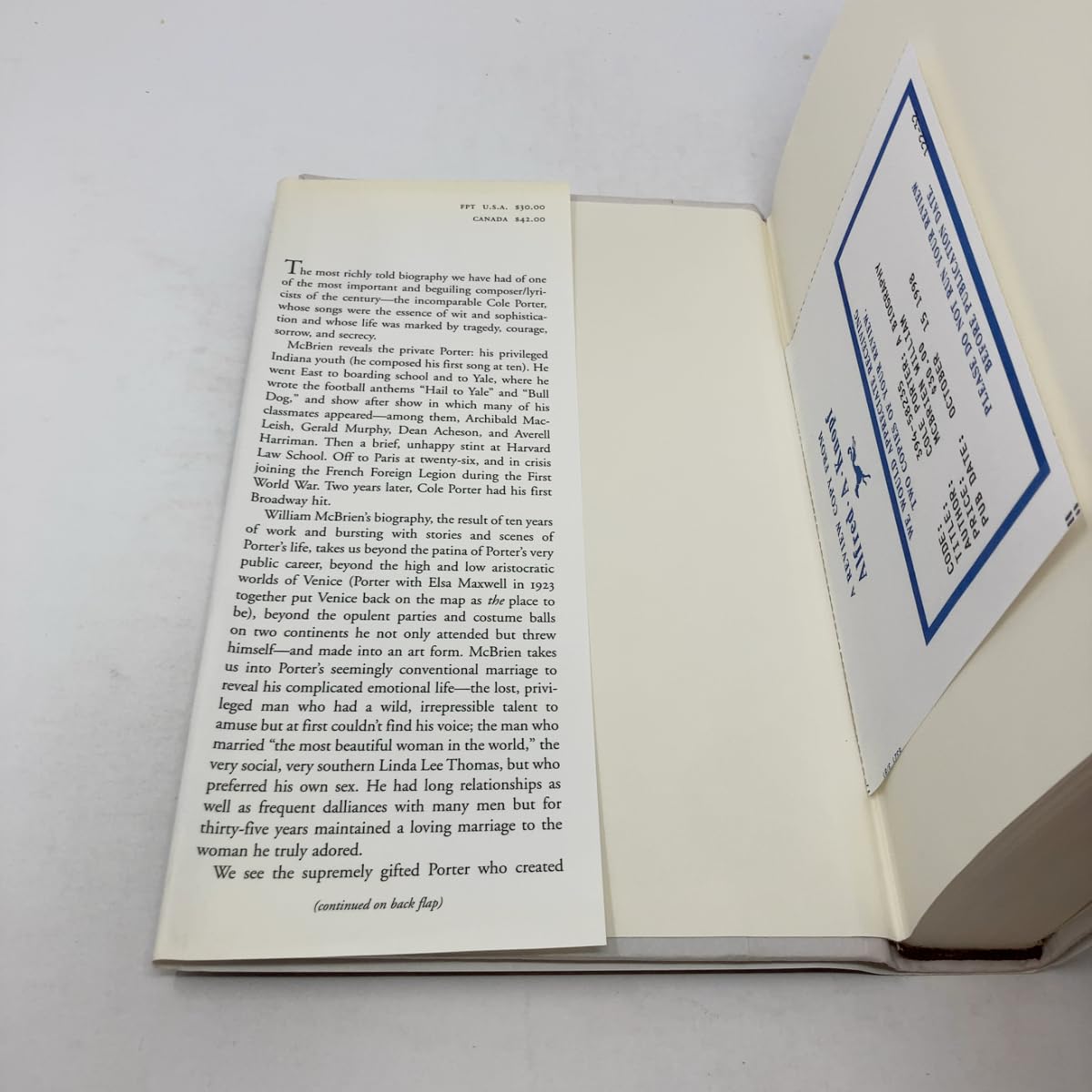 Cole Porter: A Biography used book depot