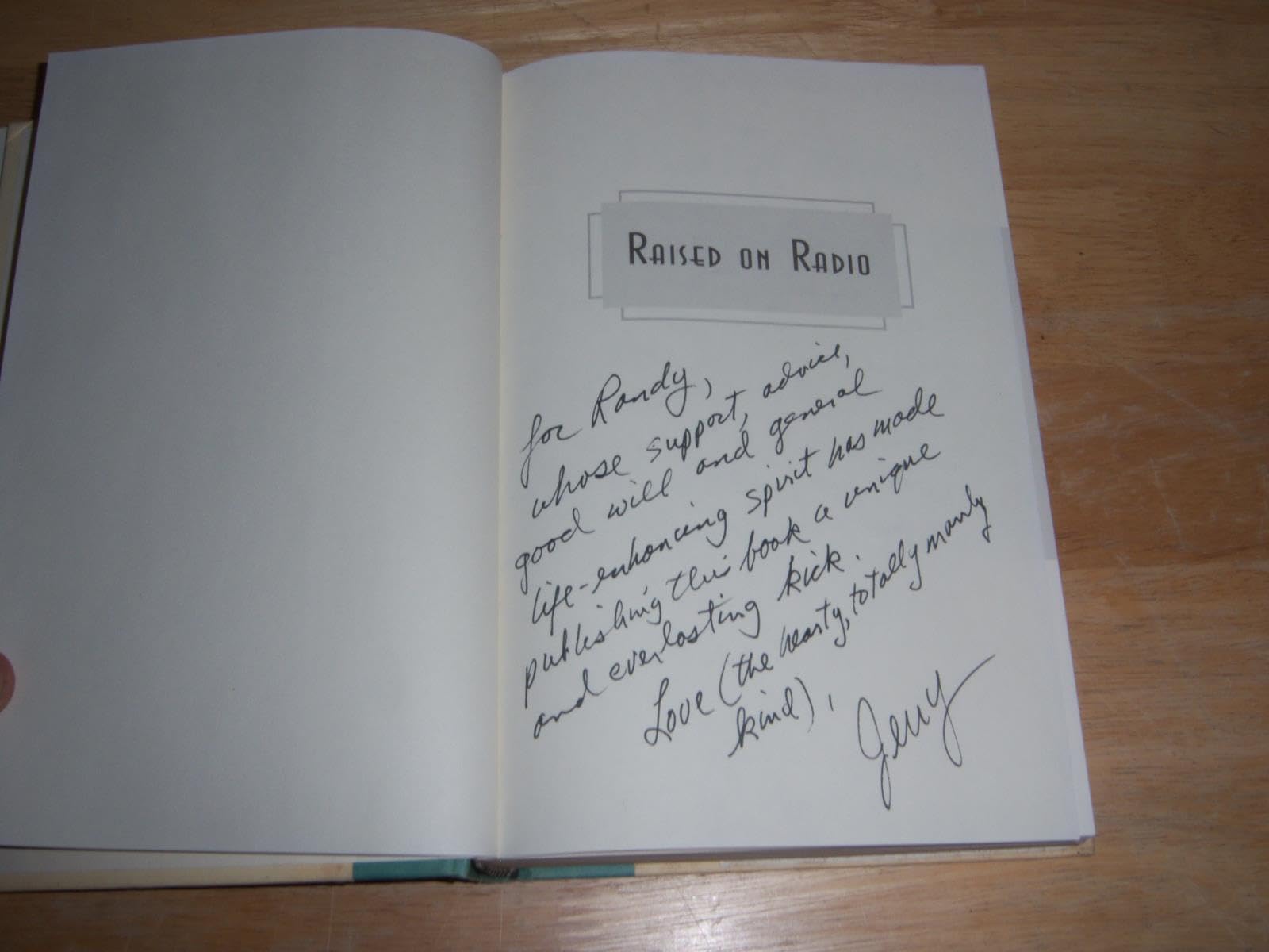Raised on Radio used book depot