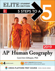5 Steps to a 5: AP Human Geography 2019 Elite Student Edition used book depot