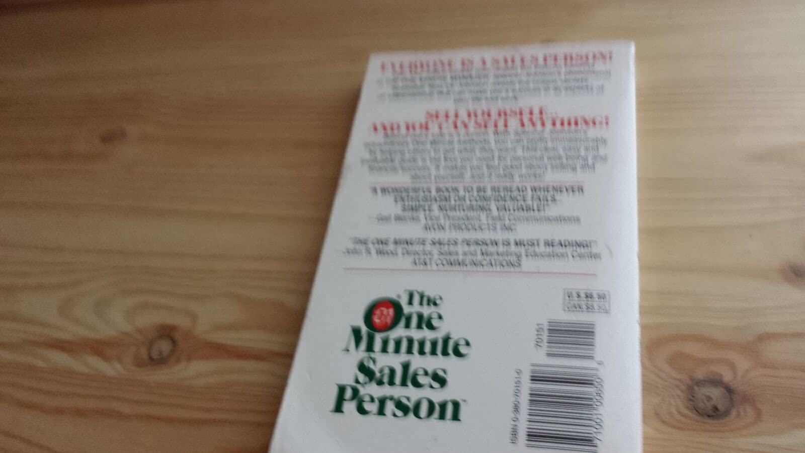 The One Minute Sales Person used book depot