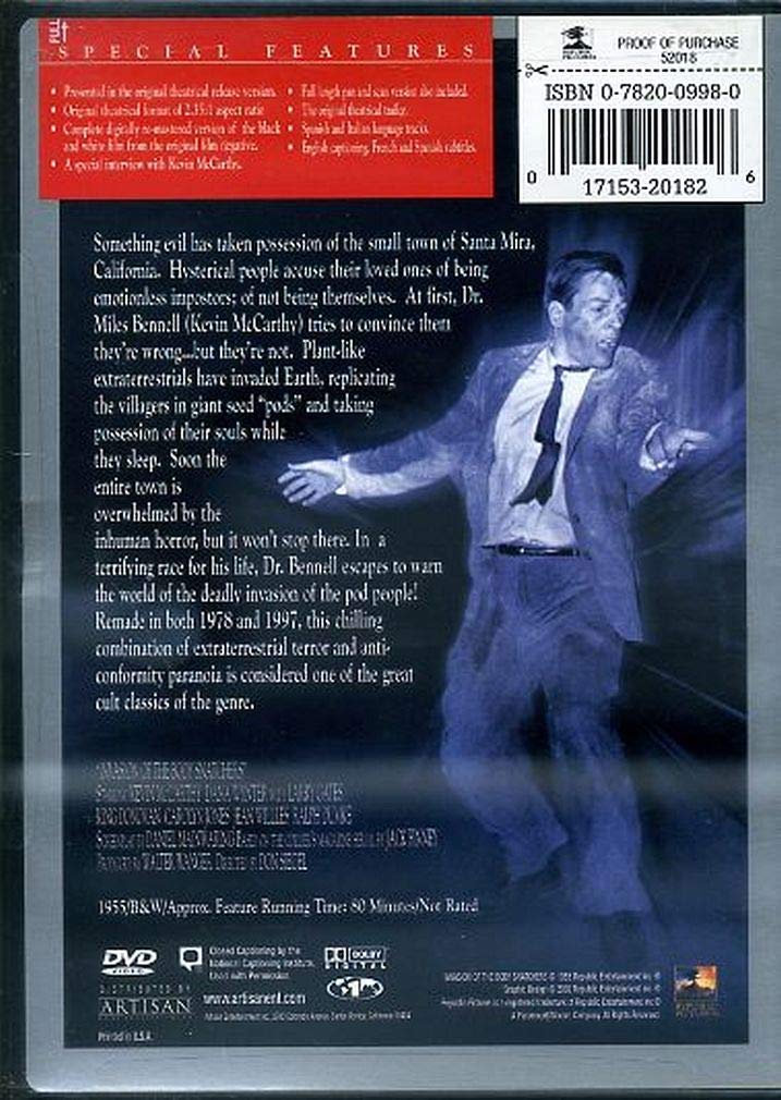 Invasion of the Body Snatchers [DVD] used book depot