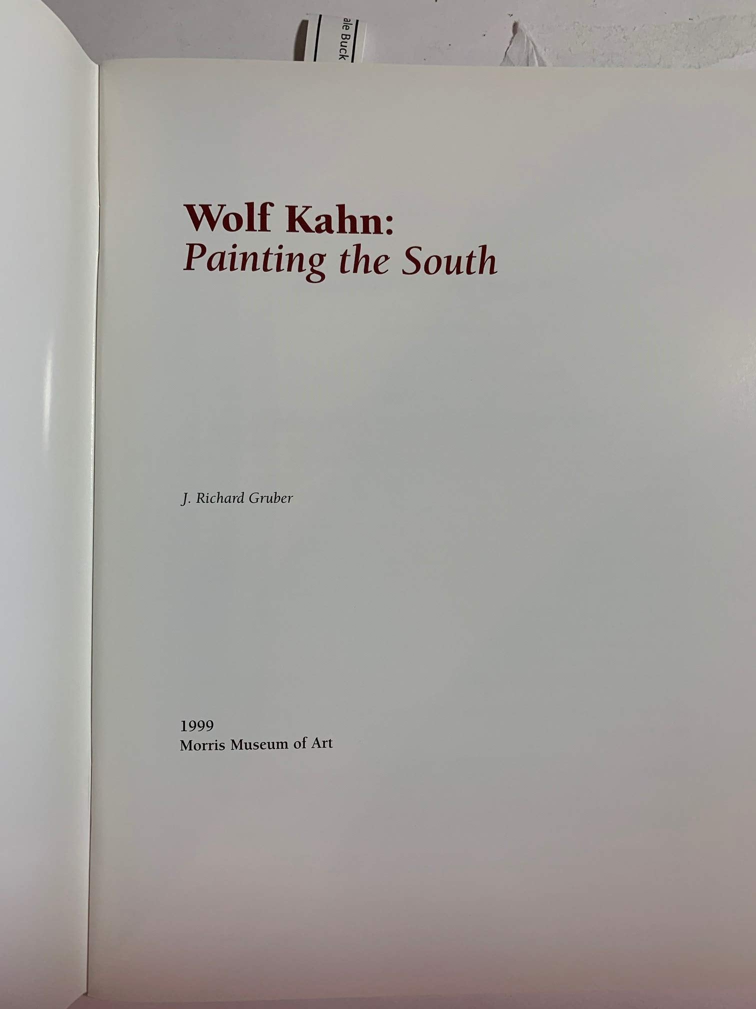 Wolf Kahn: Painting the South used book depot