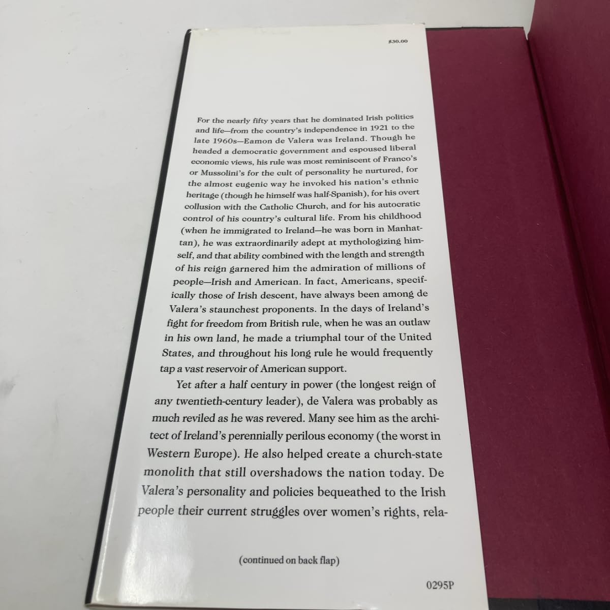 Eamon De Valera: The Man Who Was Ireland used book depot