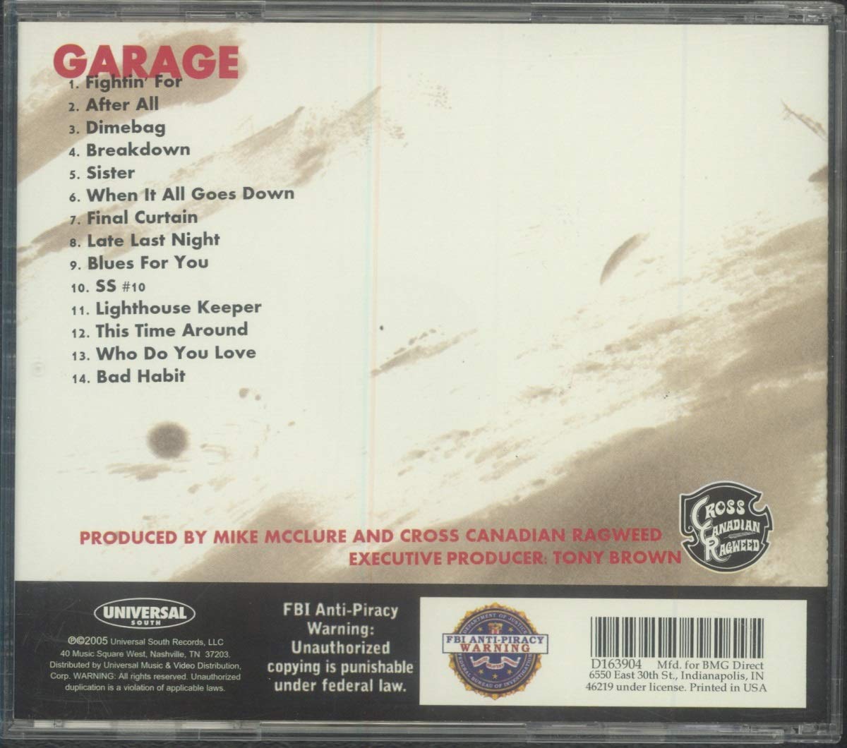 Cross Canadian Ragweed, Garage used book depot