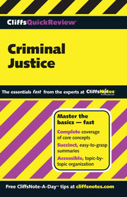 CliffsQuickReview Criminal Justice used book depot