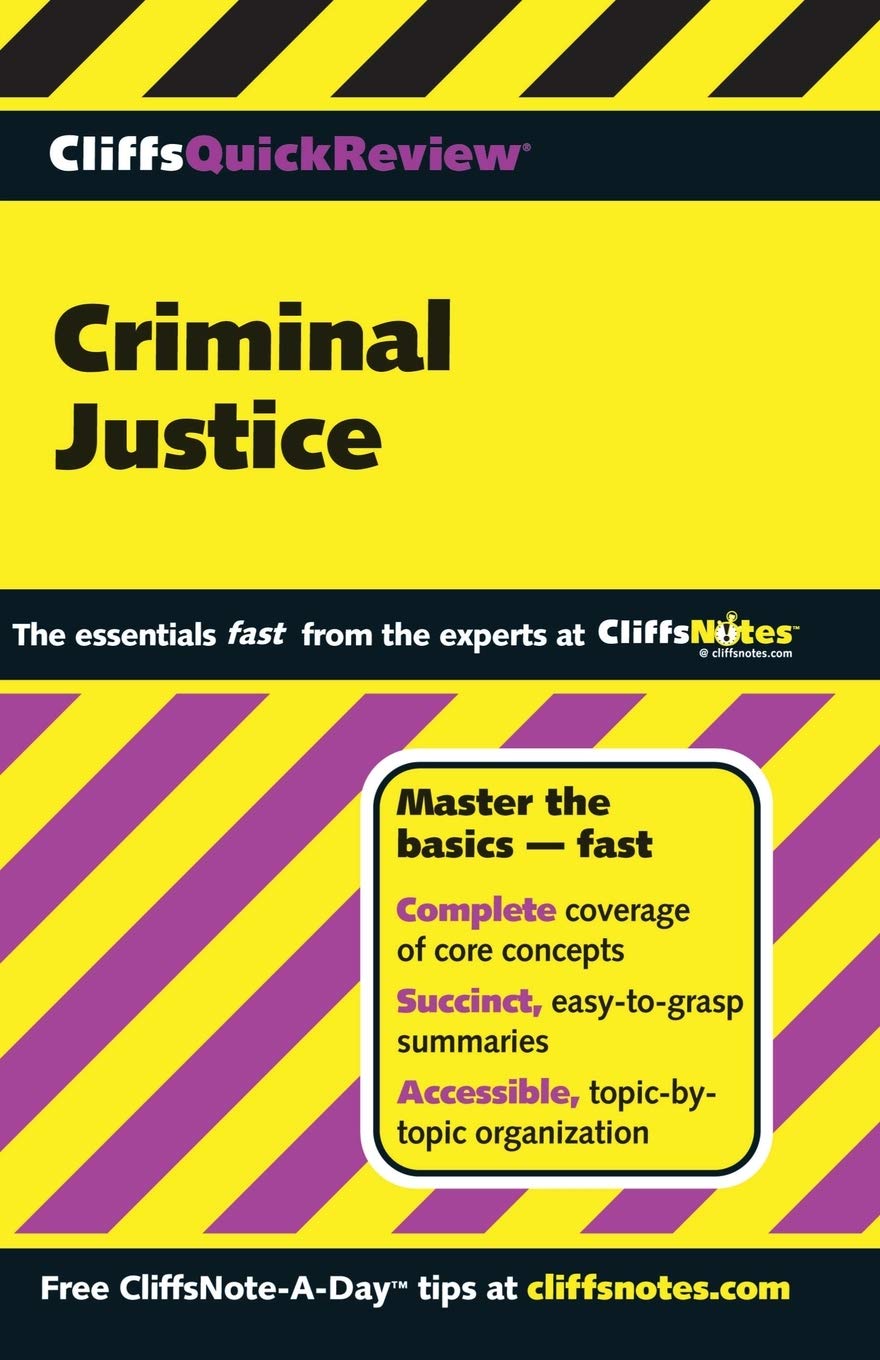 CliffsQuickReview Criminal Justice used book depot
