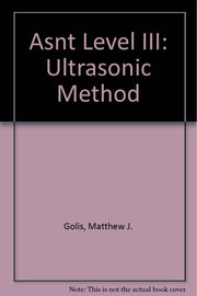 Asnt Level III: Ultrasonic Method used book depot