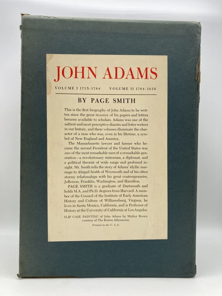 John Adams (2 Volume Set) used book depot