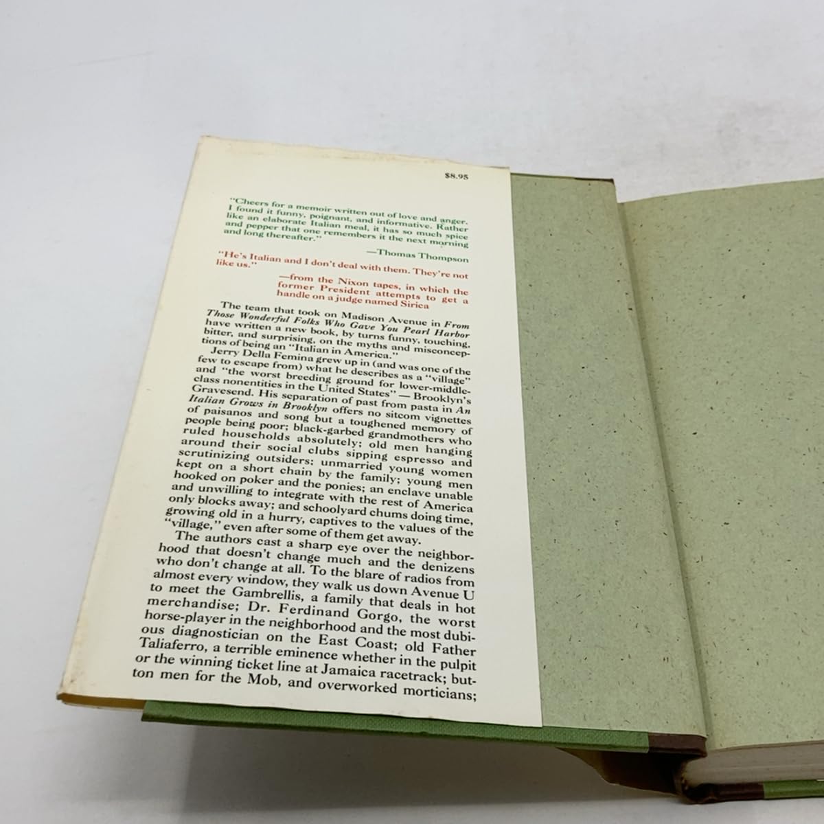 An Italian grows in Brooklyn used book depot