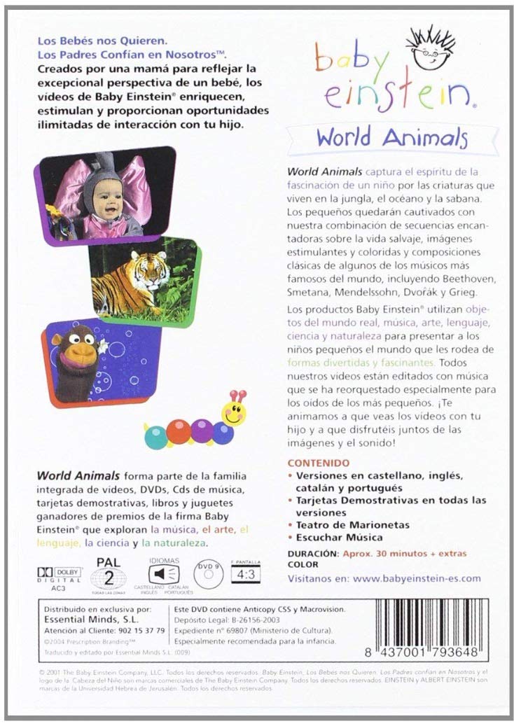 Baby Einstein "World Animals used book depot