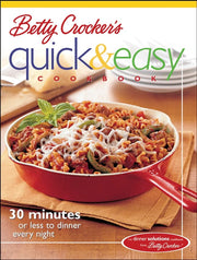 Betty Crocker's Quick & Easy Cookbook: 30 Minutes or Less to Dinner Every Night used book depot
