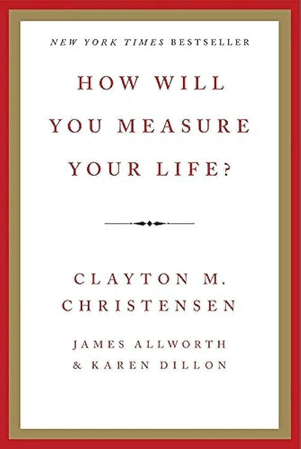 How Will You Measure Your Life? used book depot