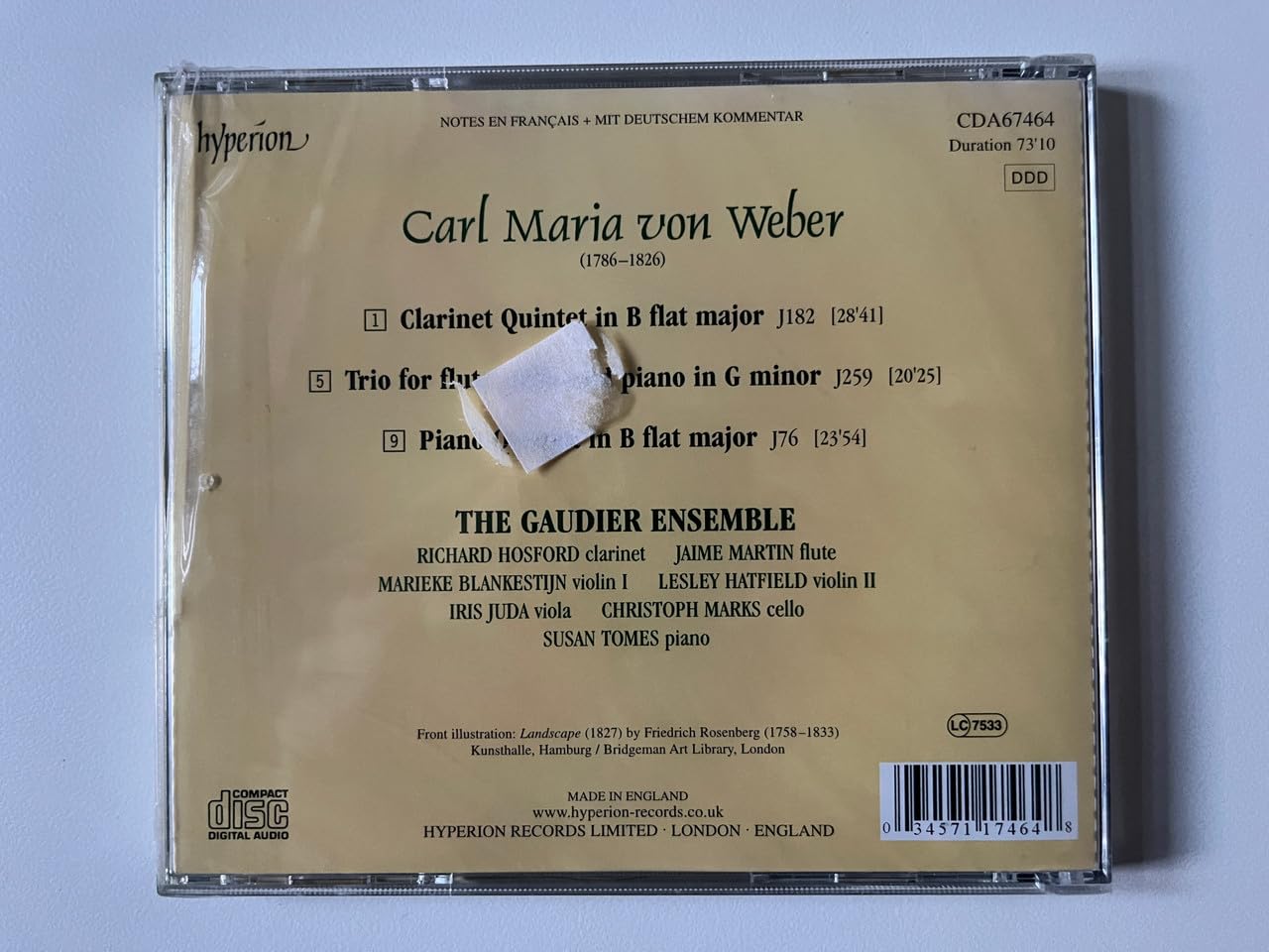 Weber: Chamber Music used book depot