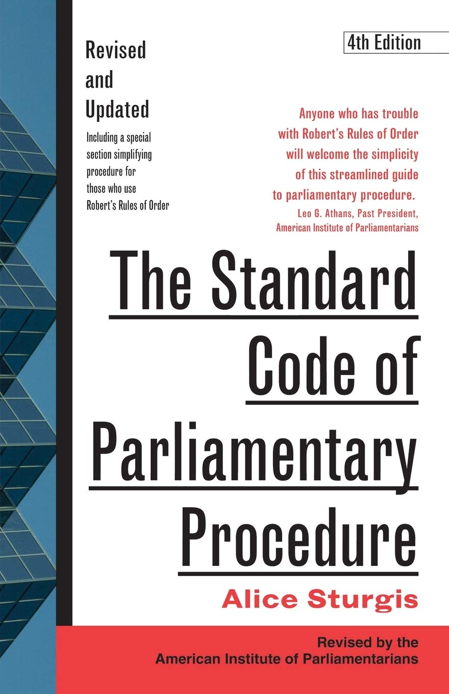 The Standard Code of Parliamentary Procedure, 4th Edition used book depot