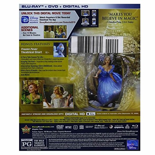 Disney's Cinderella DVD + Blu-Ray used book depot