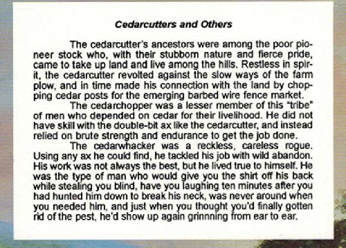Cedar Whacker: Stories of the Texas Hill Country used book depot