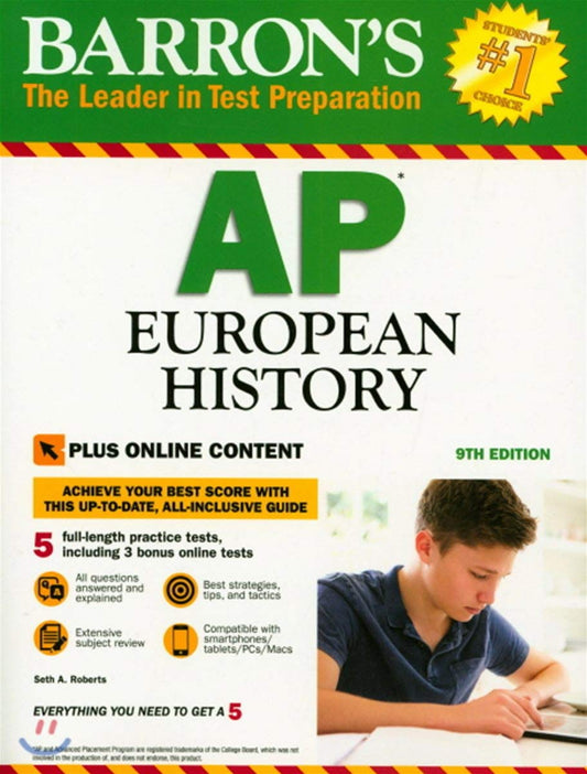 Barron's AP European History with Online Tests (Barron's Test Prep)