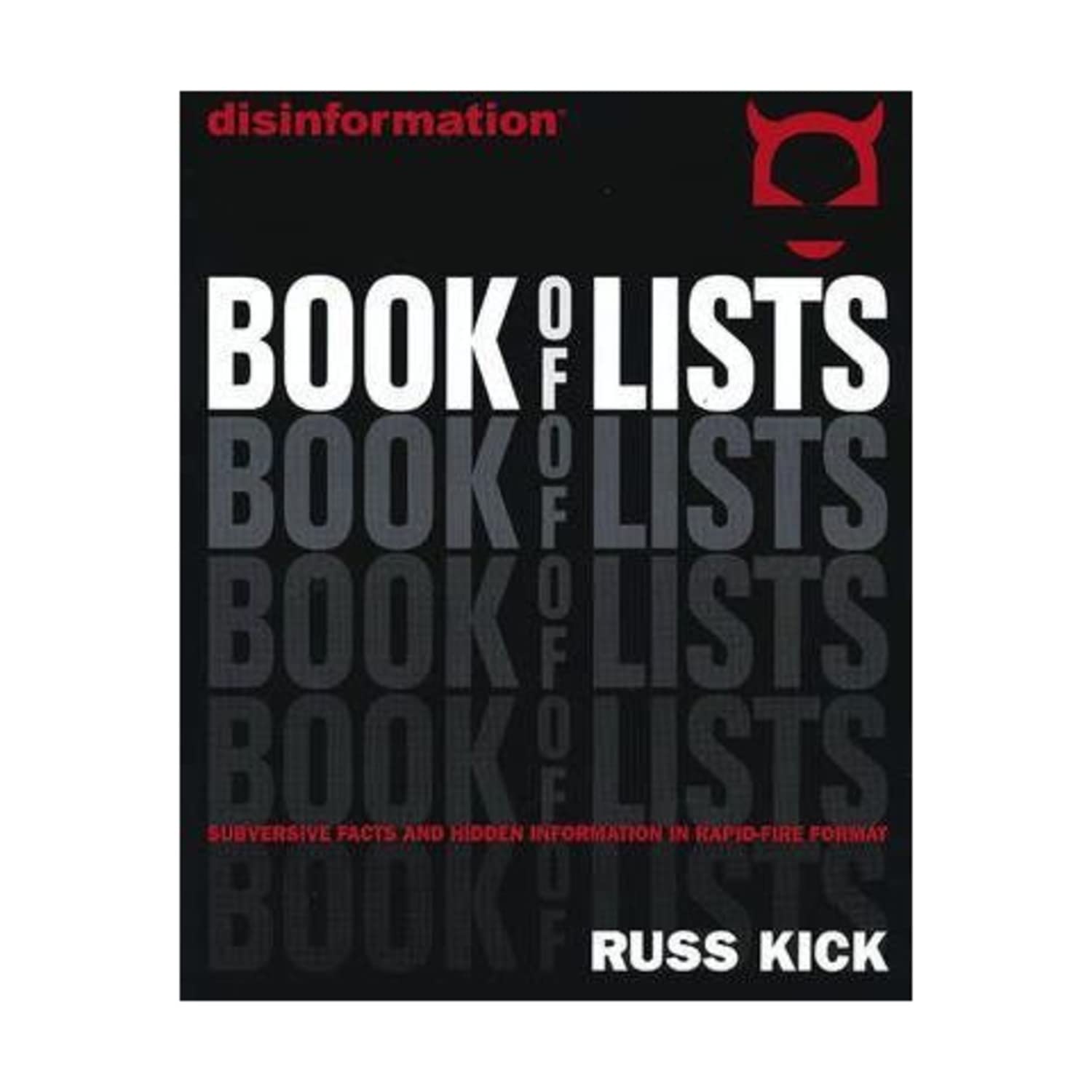 The Disinformation Book of Lists used book depot