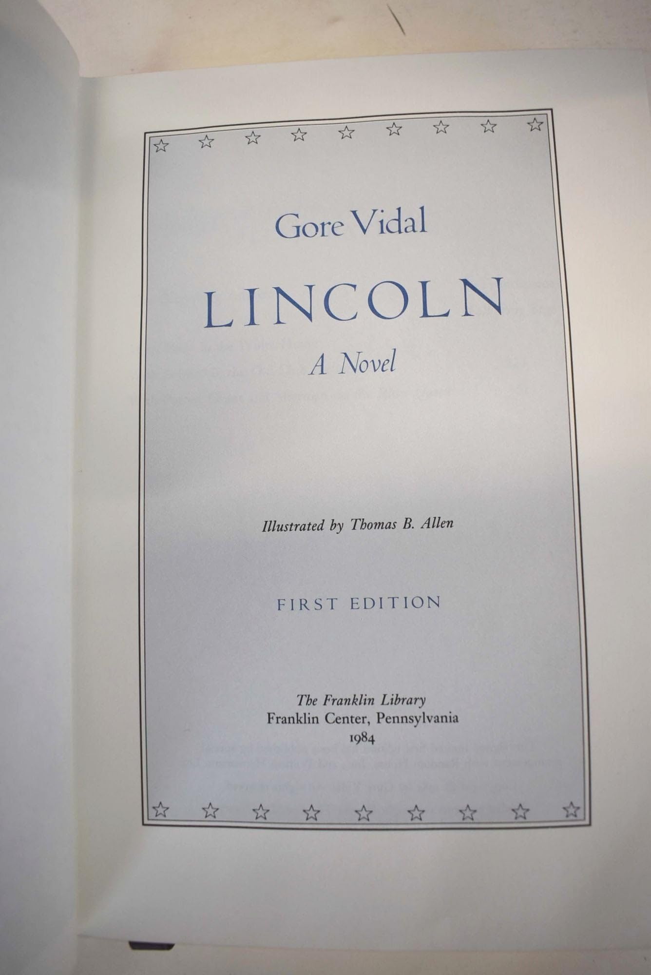 Lincoln: A Novel used book depot