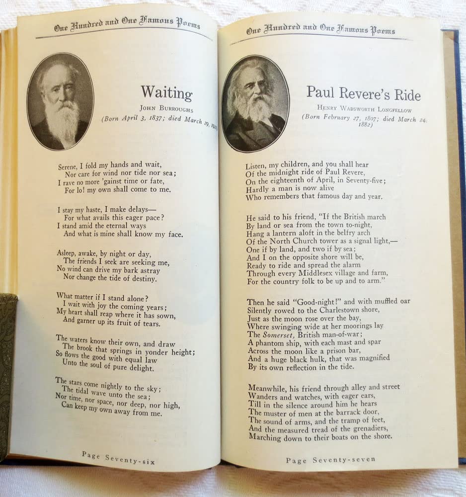 One Hundred and One Famous Poems