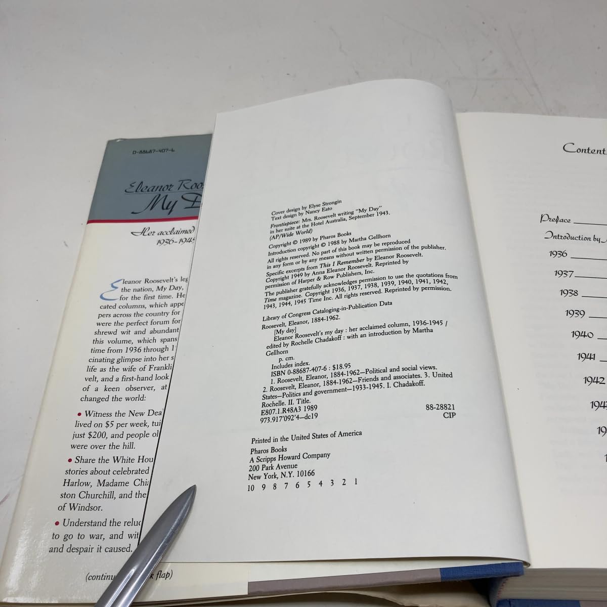 Eleanor Roosevelt's My Day: Her Acclaimed Columns 1936-1945 used book depot