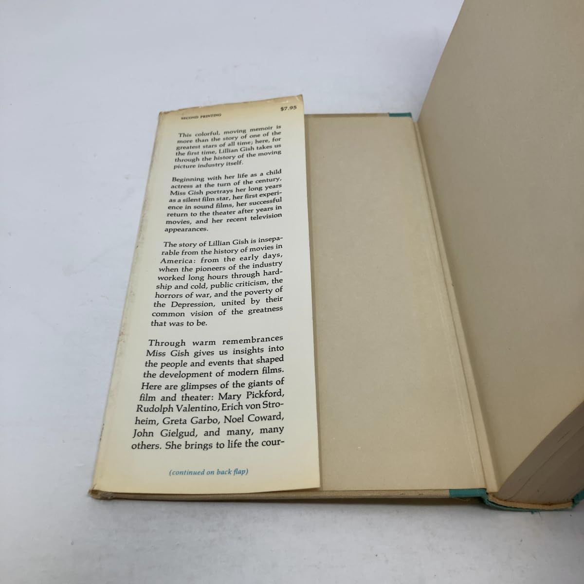 Lillian Gish: The Movies, Mr Griffith, and Me used book depot
