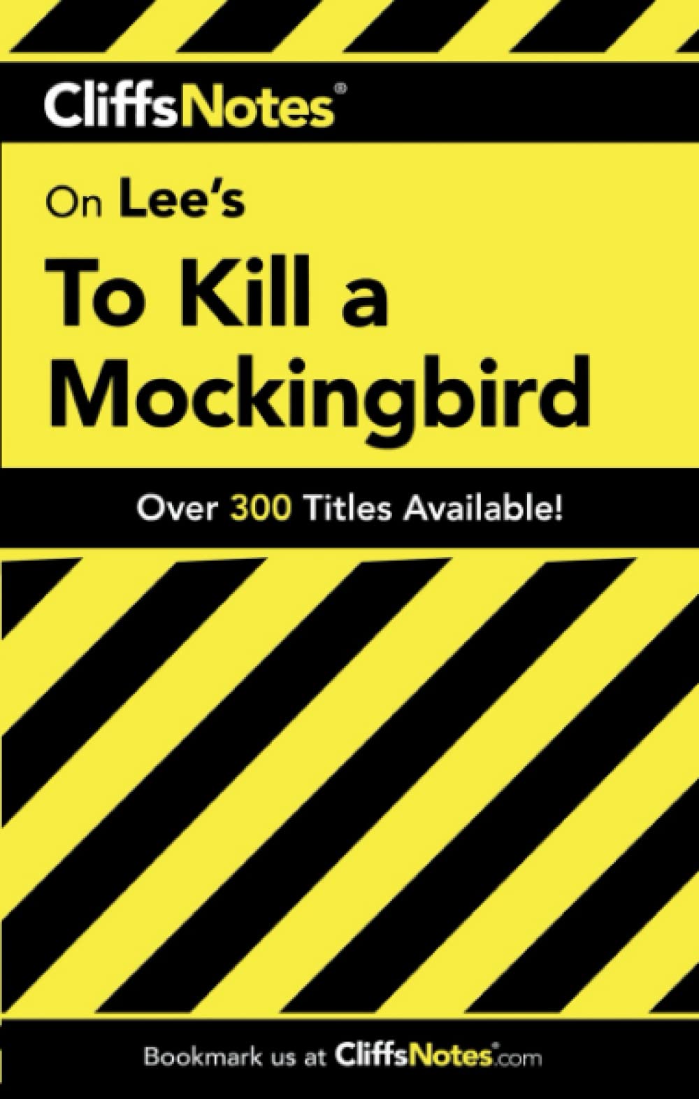 On Lee's To Kill a Mockingbird (Cliffs Notes) used book depot