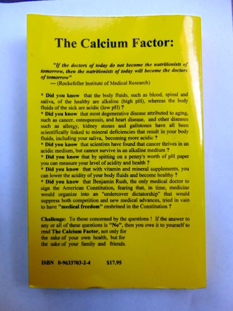 The Calcium Factor: The Scientific Secret of Health and Youth used book depot