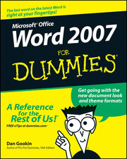 Word 2007 for Dummies used book depot