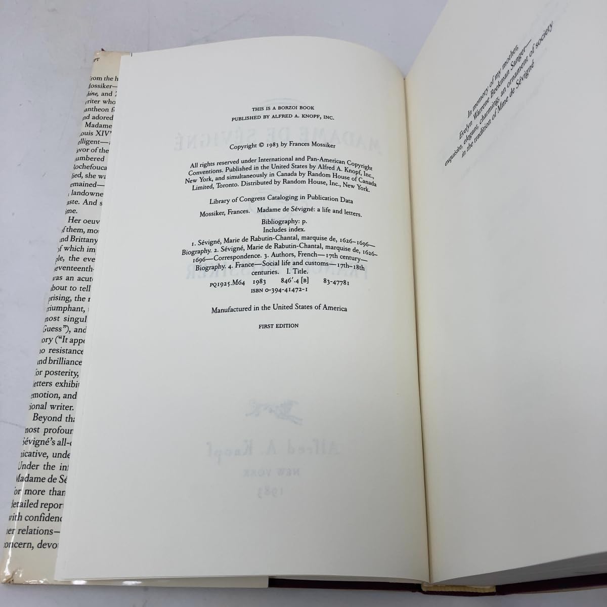 Madame De Sevigne used book depot