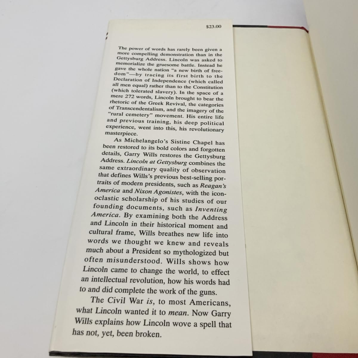 Lincoln at Gettysburg: The Words That Re-Made America used book depot