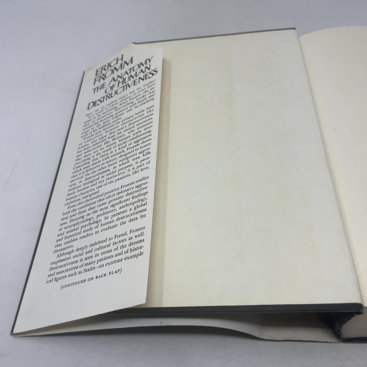 ANATOMY OF HUMAN DESTRUCTIVENESS used book depot