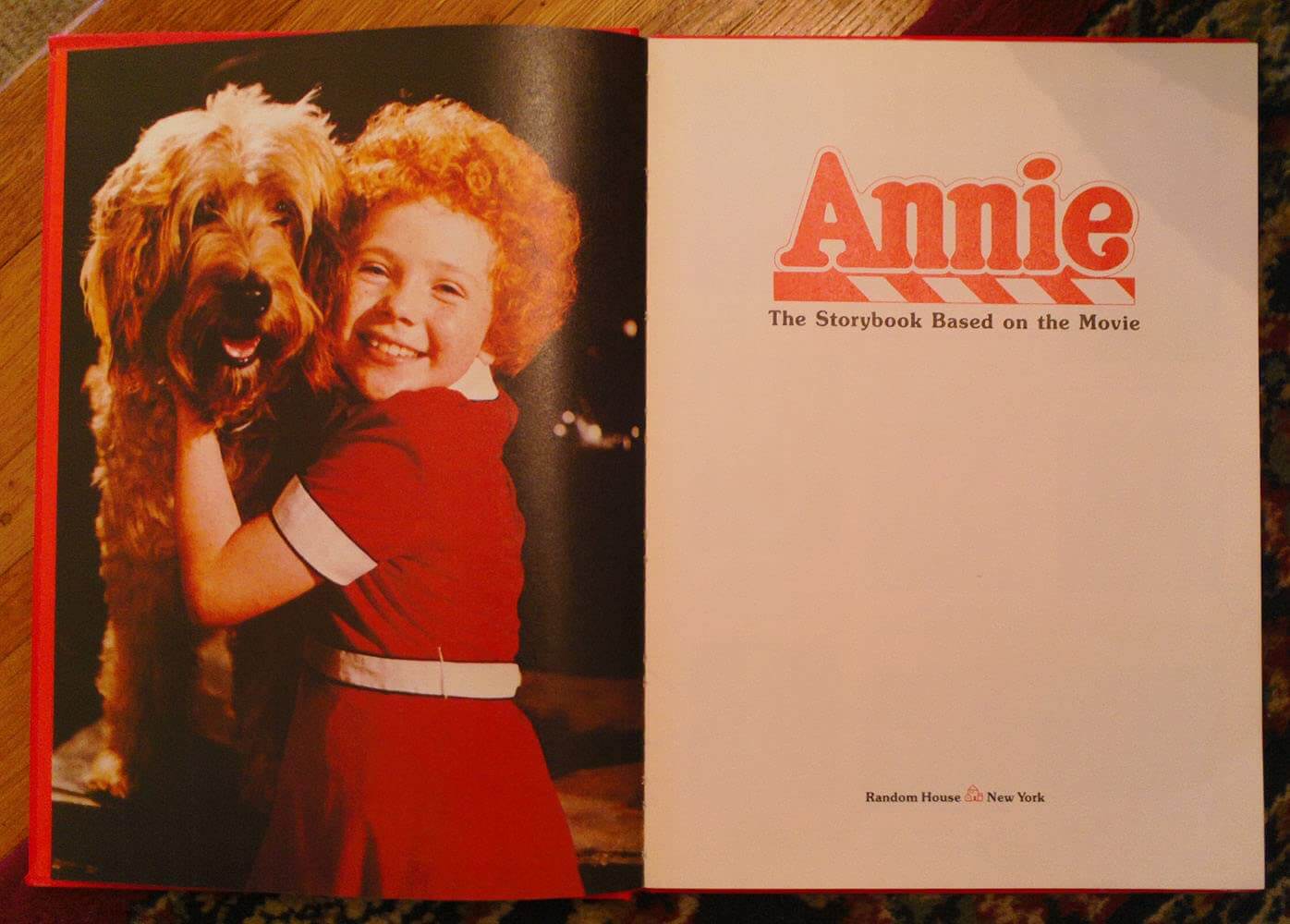 ANNIE: THE STORYBOOK BASED ON THE MOVIE used book depot