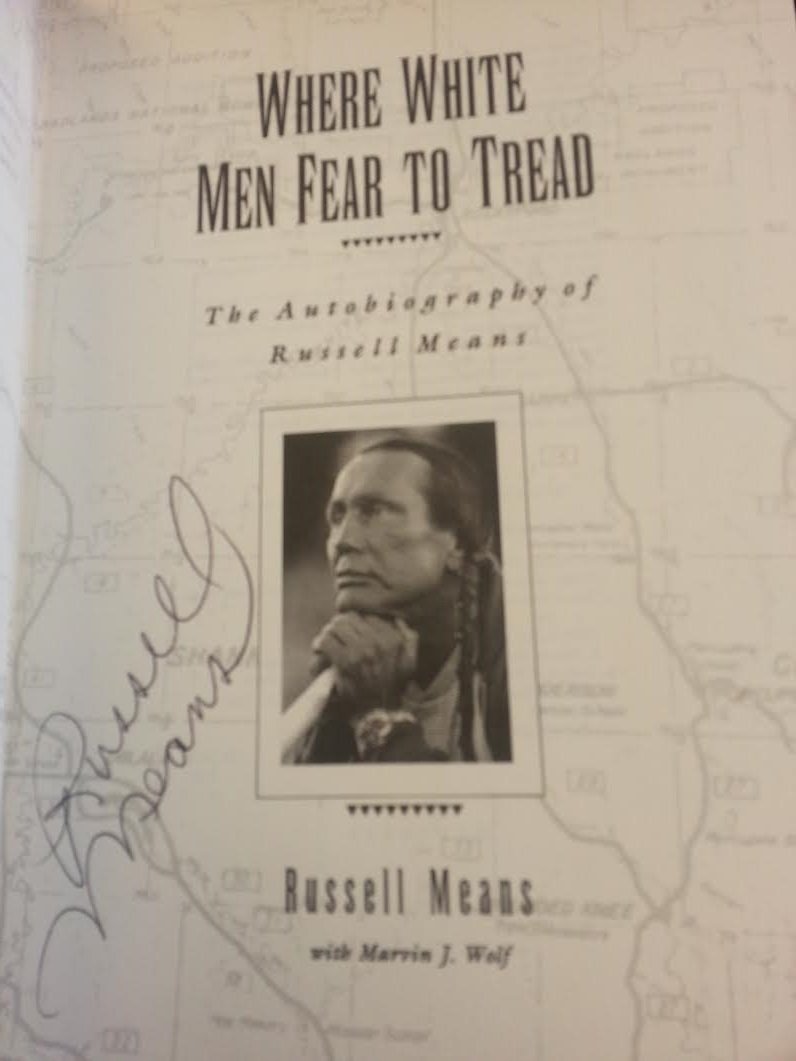 Where White Men Fear to Tread: The Autobiography of Russell Means used book depot