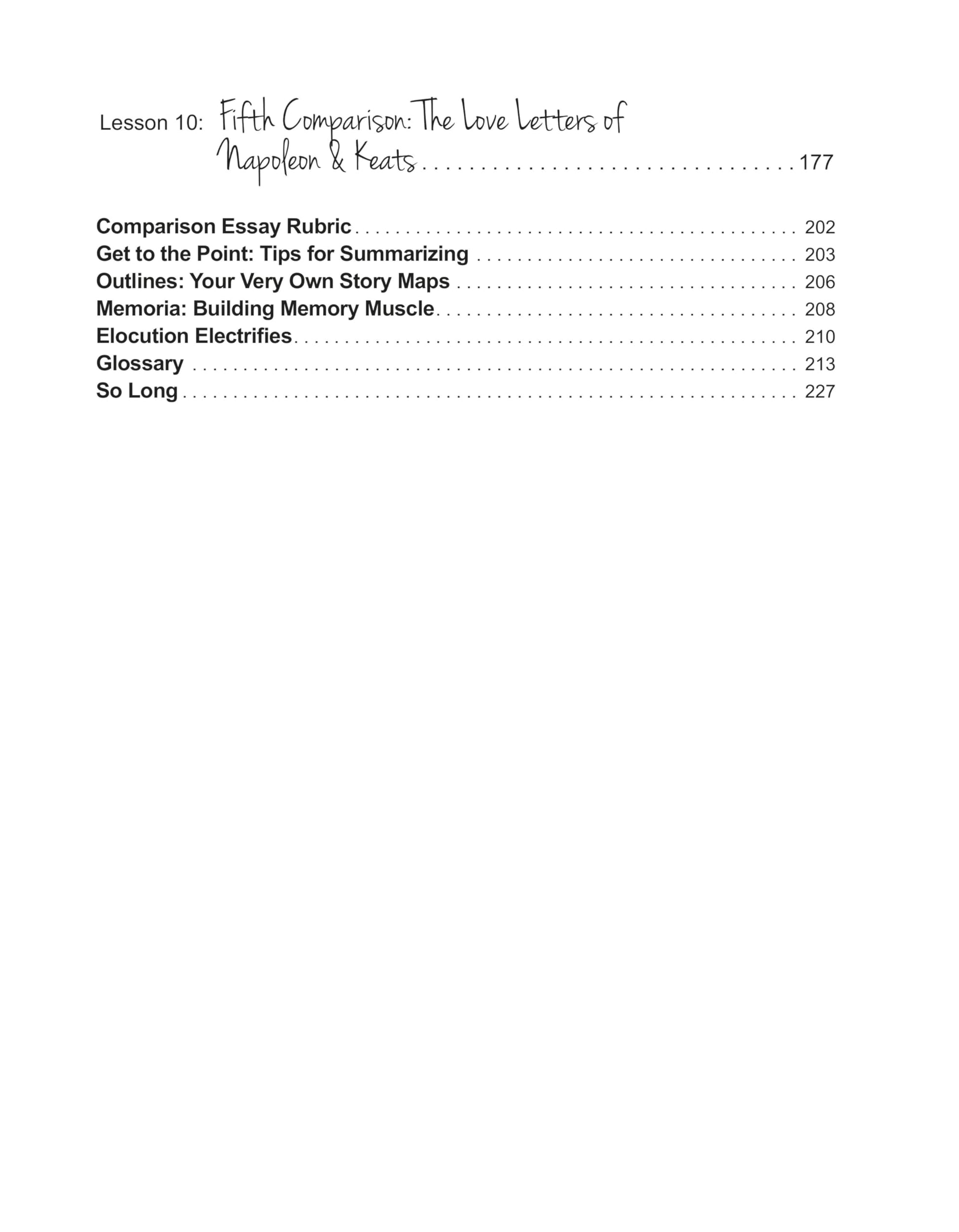 Writing & Rhetoric Book 8: Comparison (Student Edition) used book depot