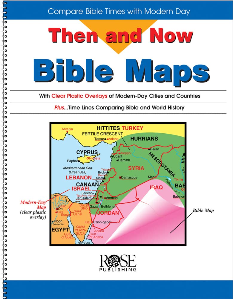 Then and Now Bible Maps: Compare Bible Times with Modern Day used book depot