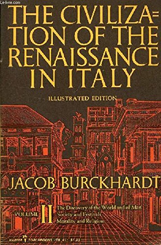 The Civilization of the Renaissance in Italy, Vol. 2 (Harper Torchbooks, TB40-41) used book depot
