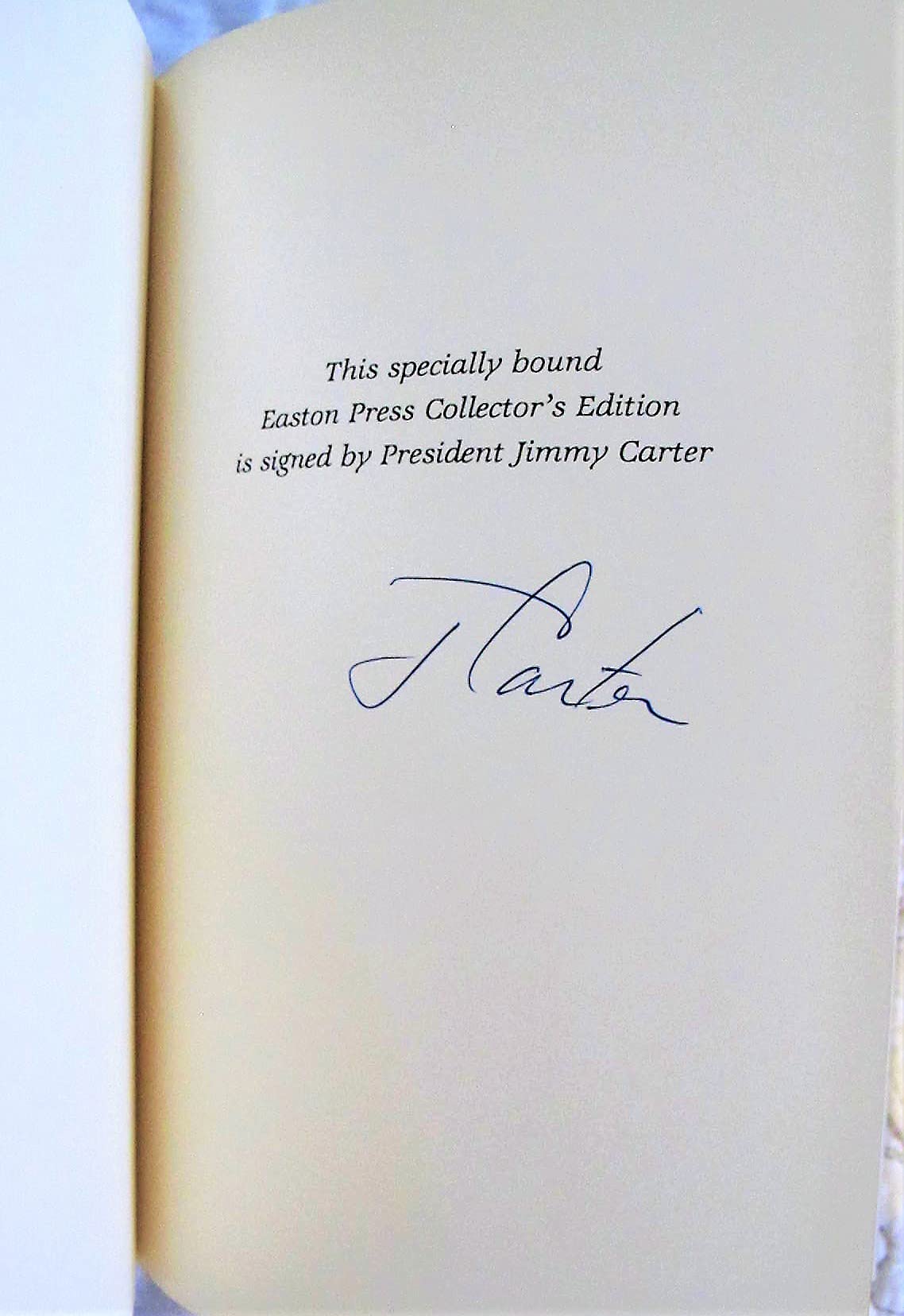 Jimmy Carter KEEPING FAITH Easton Signed Limited used book depot