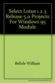 Select Lotus 1 2 3 Release 5.0 Projects for Windows 95 Module used book depot