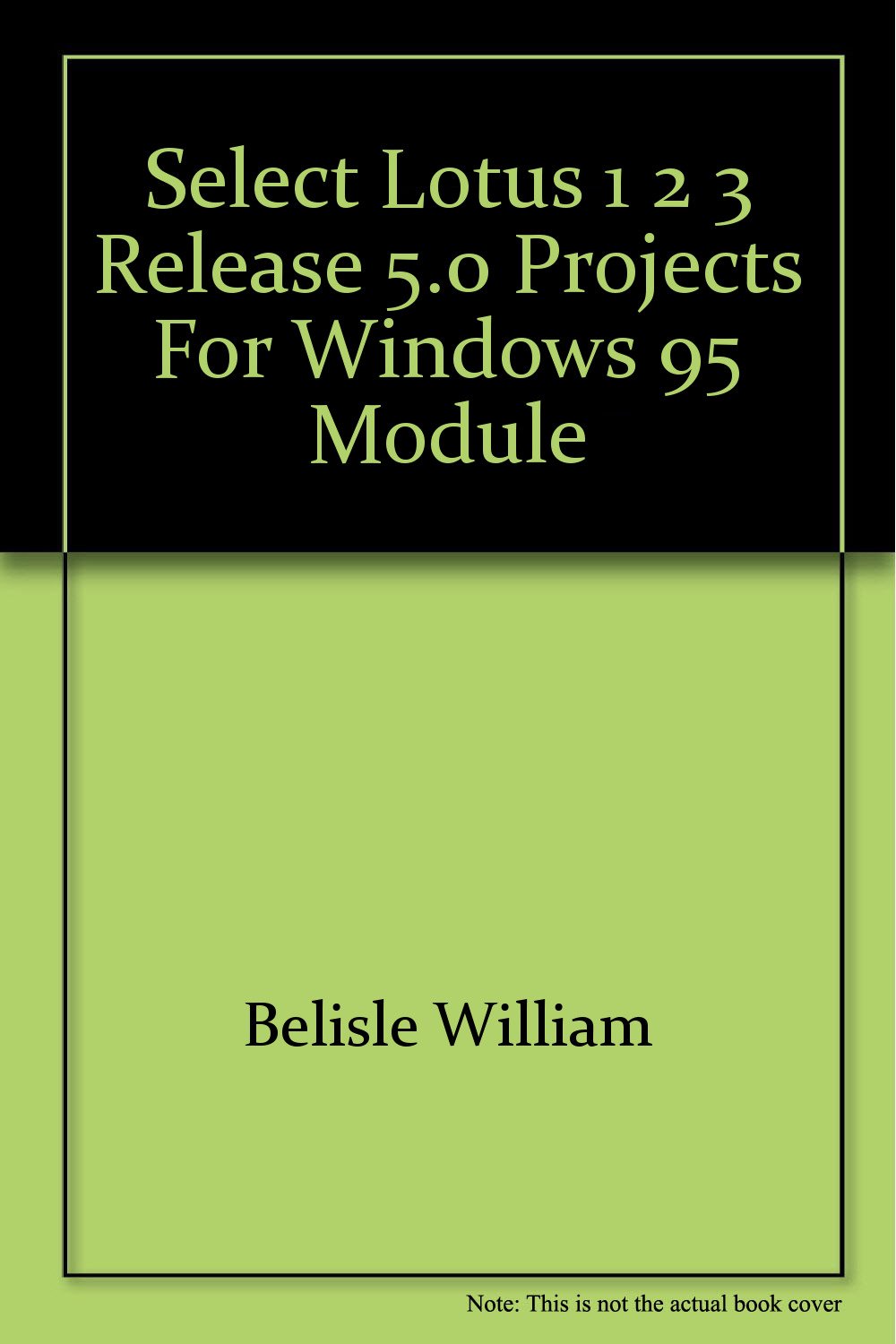 Select Lotus 1 2 3 Release 5.0 Projects for Windows 95 Module used book depot