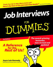 Job Interviews For Dummies used book depot
