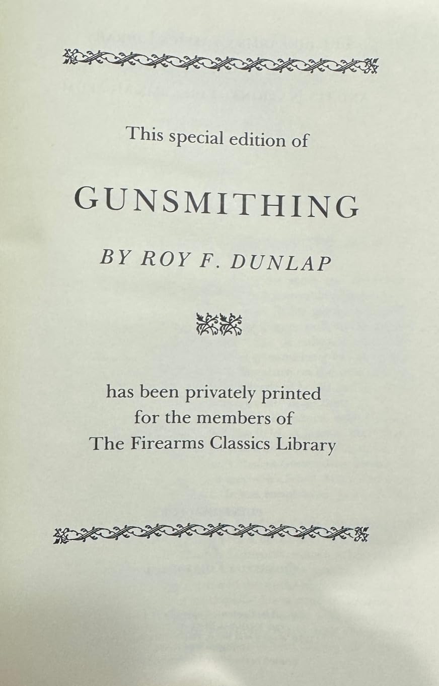 Gunsmithing (Firearms Classics Library) used book depot