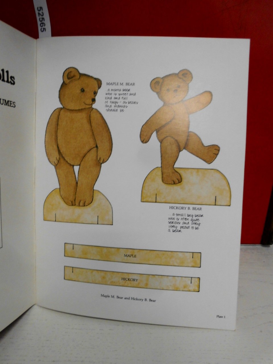 Teddy Bear Paper Dolls in Full Color: A Family of Four Bears and Their Costumes used book depot